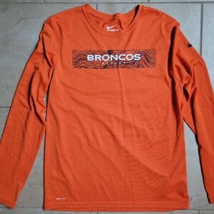 Nike Dri Fit Denver Broncos Orange Shirt Youth XL
